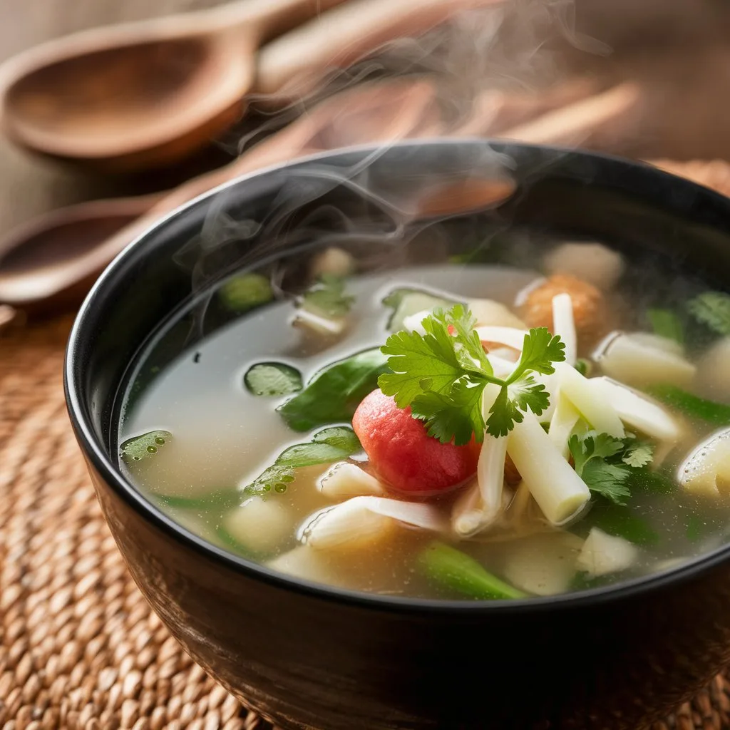 Clear soup