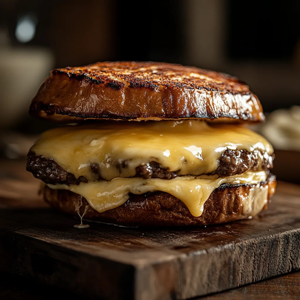 Best cheeses to stuff inside a burger with melted cheddar and crispy bacon.