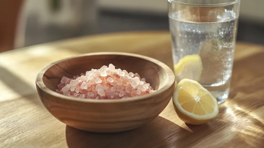 Pink Himalayan Salt for Weight Loss with Lemon Water