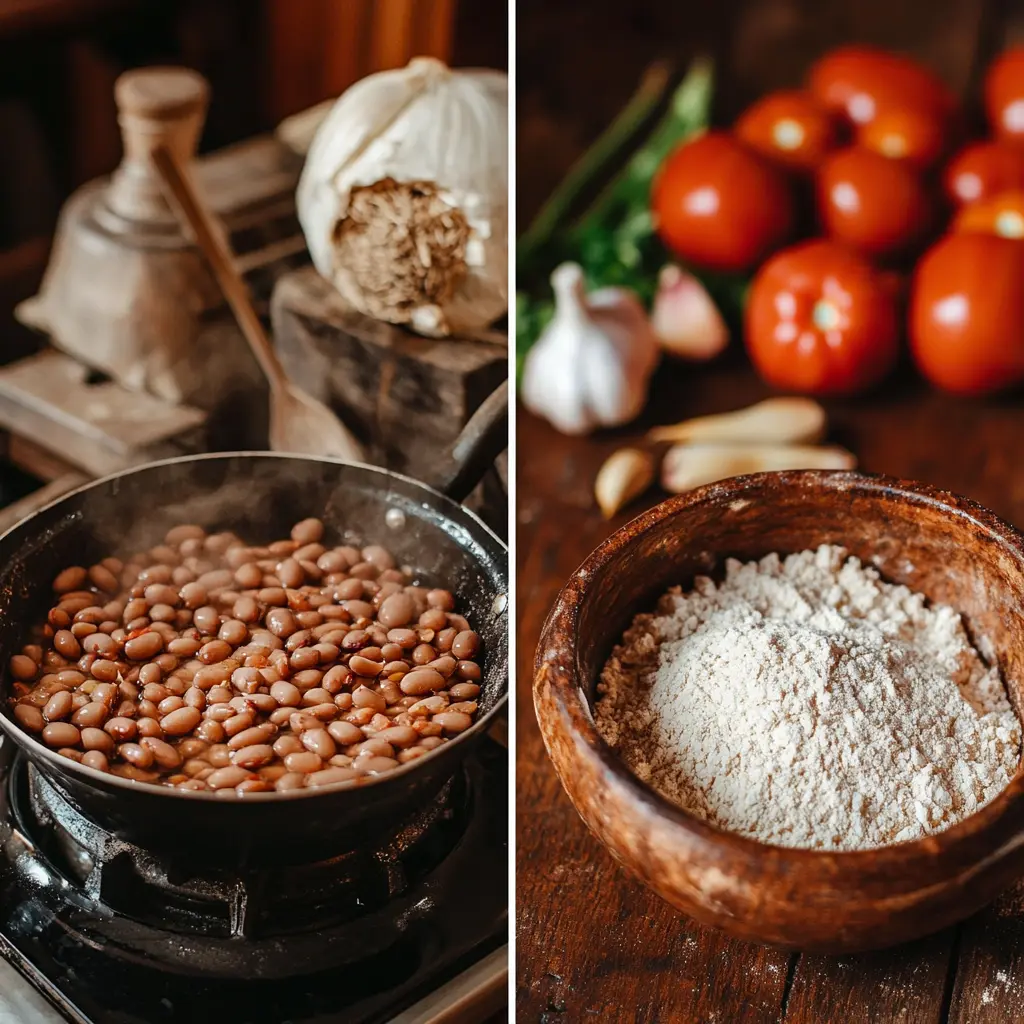 Step-by-step guide for making Natural Mounjaro Recipe with beans cooking in a pot